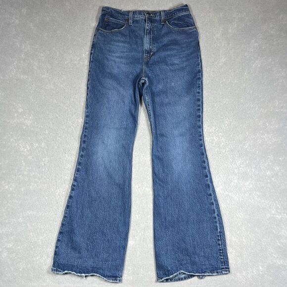 Levi's Premium Jeans 70's High Rise Flare Leg Women’s 29 x 32 Medium Blue Wash - Picture 1 of 15